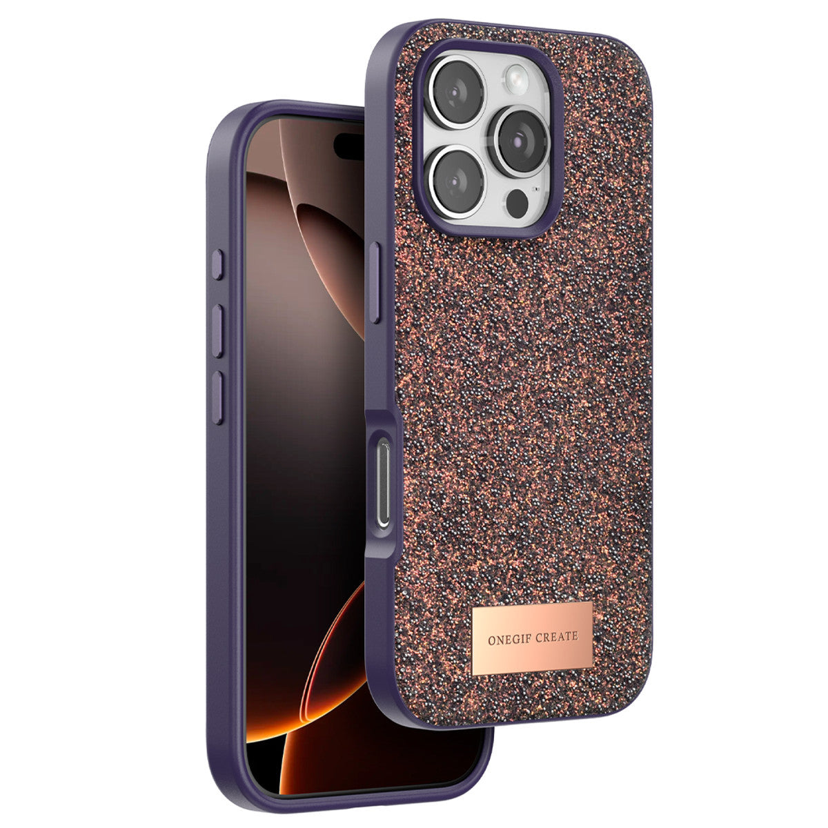 Onegif Apple iPhone 16 Pro Bright Simli Kapak